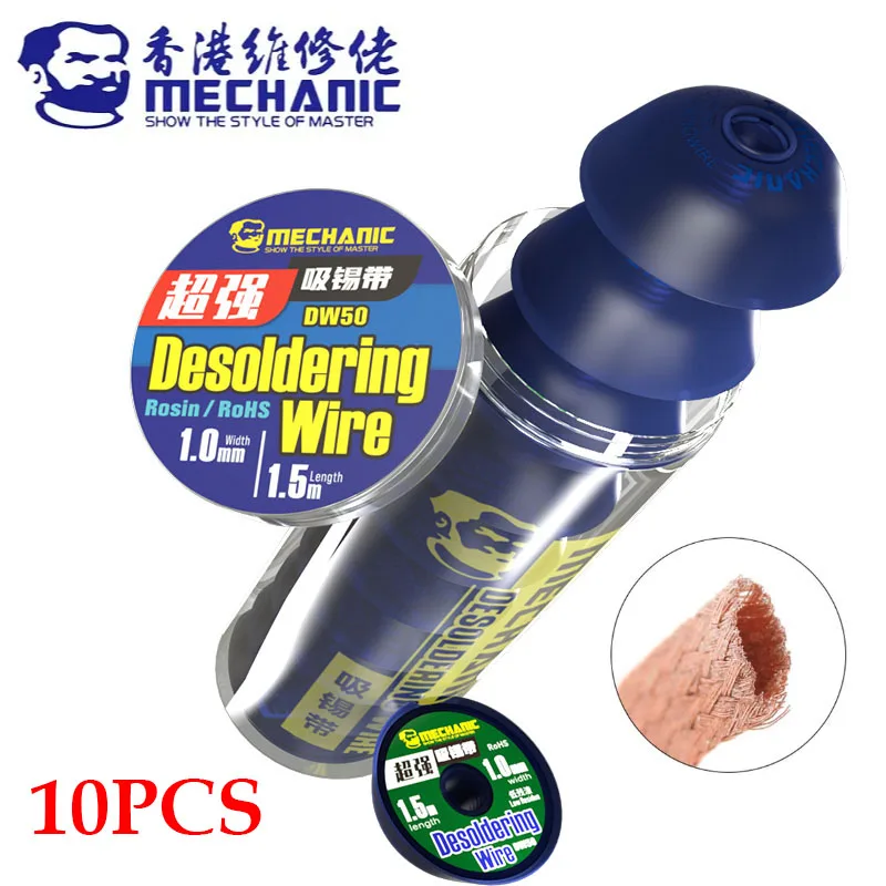 Solder Wick Braid - 10pcs/lot MECHANIC DW50 Desoldering Wire Braid