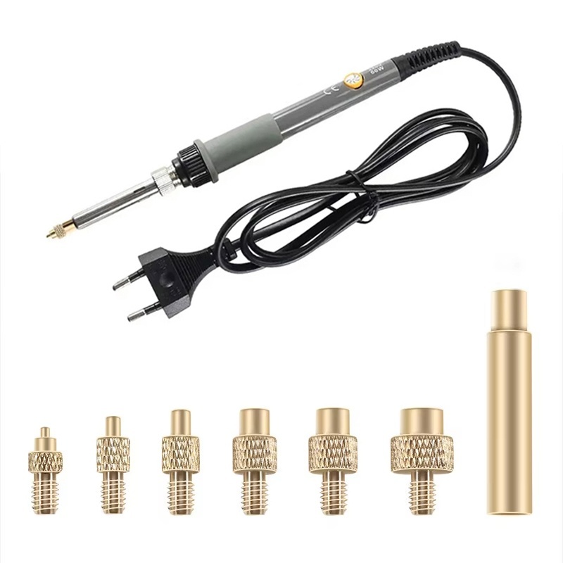 Heat Insert Nut Iron Tips Head - Electronics Repair Kit With Soldering Iron review and price