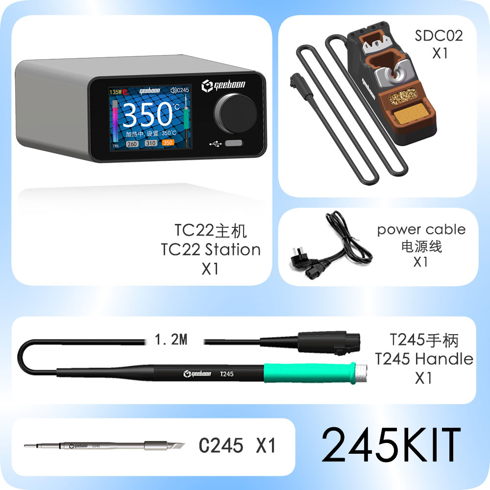 GEEBOON TC22 240W Soldering St - Electronics Repair Kit With Soldering Iron review and price