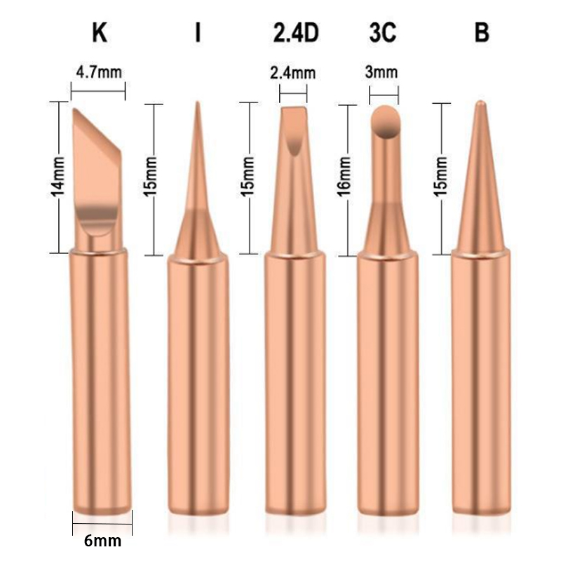 5PCS/Lot Pure Copper Soldering - Electronics Repair Kit With Soldering Iron review and price