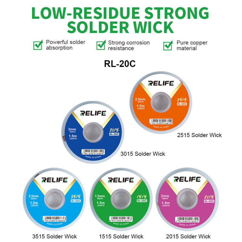 RELIFE RL-20C Soldering Wick f - Solder Wick Braid review and price