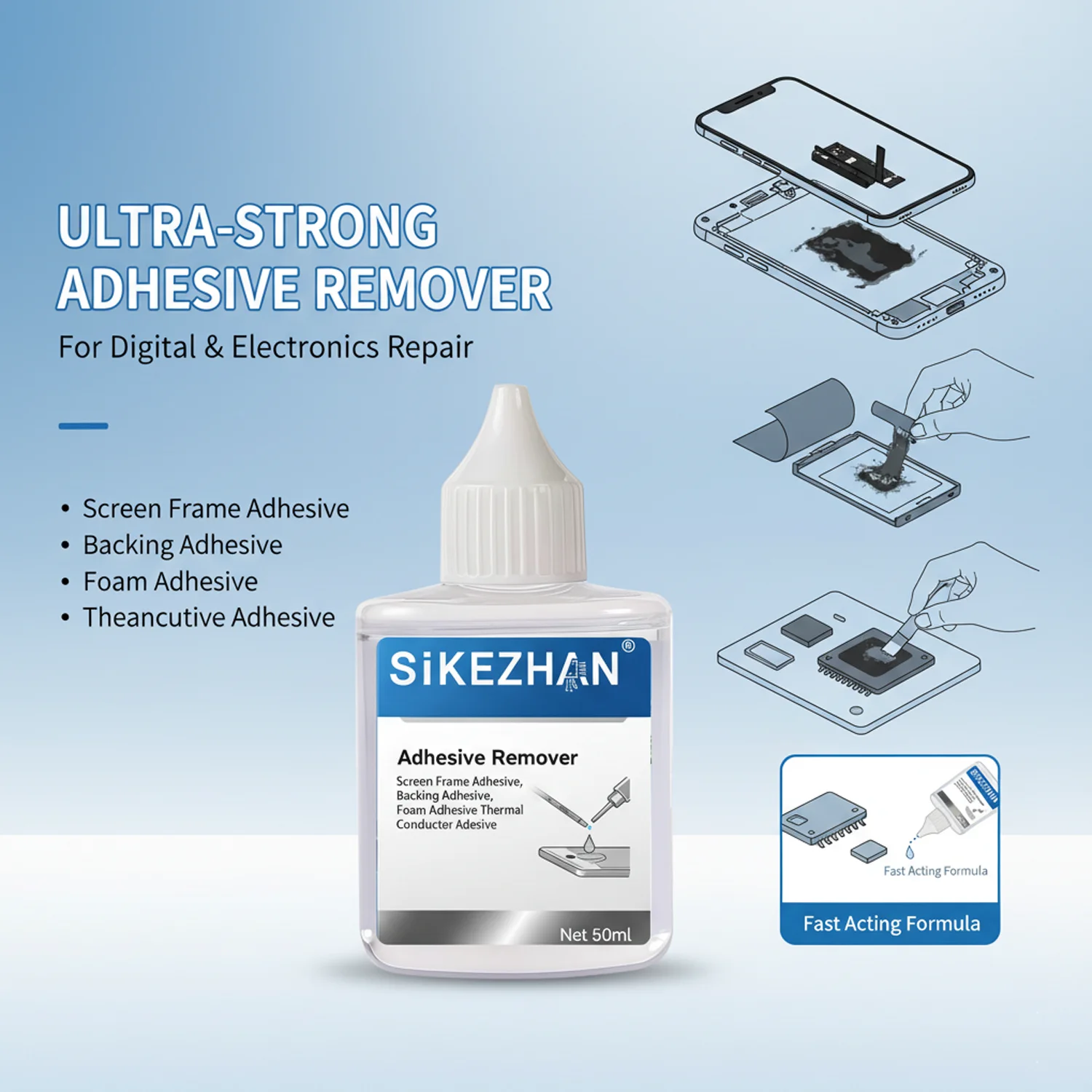 Universal Glue Cleaning Liquid - Electronics Repair Tool review and price