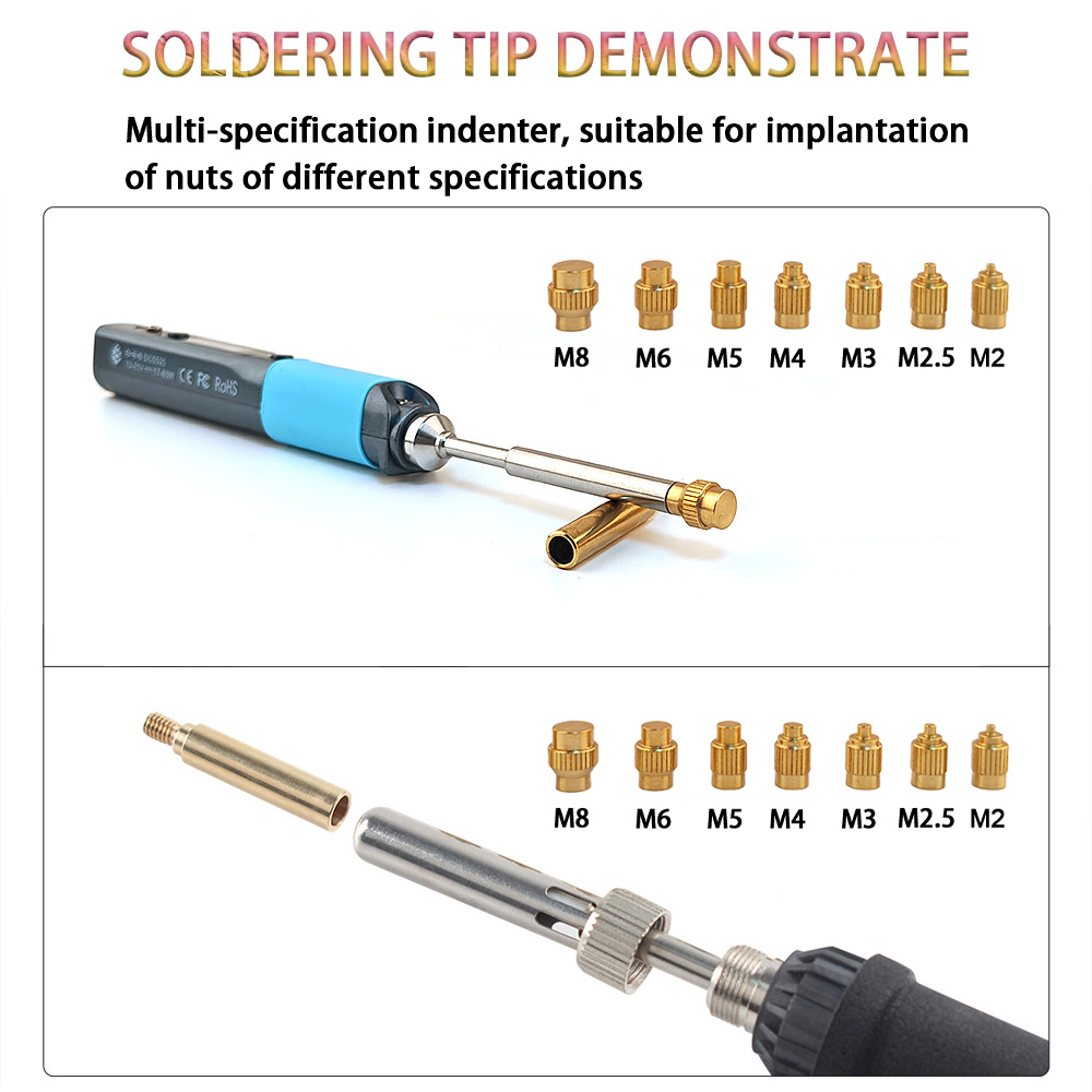 TS/T65 Heat Insert Nut Kit 3D  - Electronics Repair Kit With Soldering Iron review and price