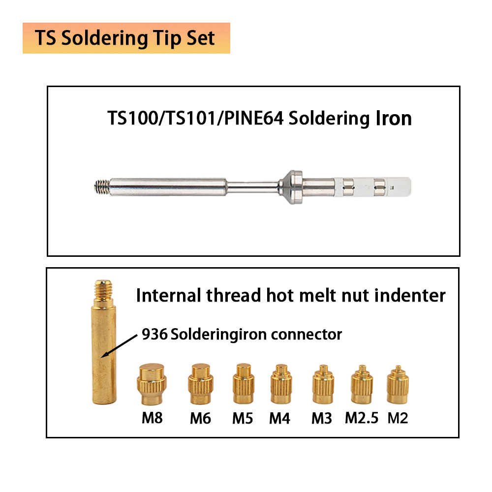 TS/T65 Heat Insert Nut Kit 3D  - Electronics Repair Kit With Soldering Iron review and price