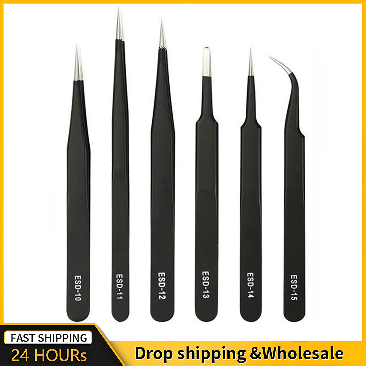 2/6pcs Precision Tweezers Set  - Electronics Repair Tool Kit review and price