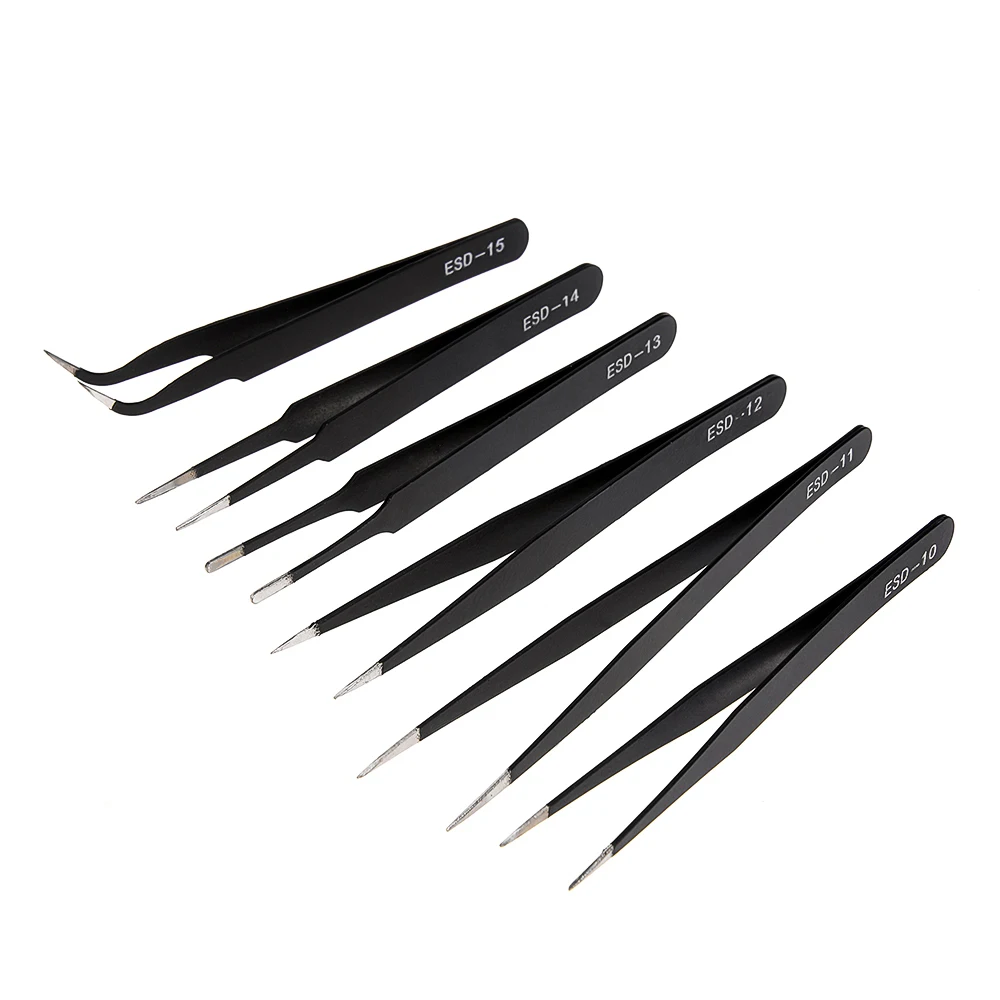 2/6pcs Precision Tweezers Set  - Electronics Repair Tool Kit review and price